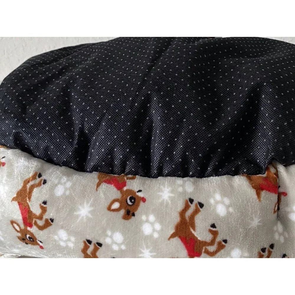 Rudolph The Red Nose Reindeer Cozy Cuddler Dog Pet Bed Soft Christmas‎ NEW